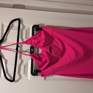 Kookai Pink Halter Neck Dress Stretch Size M 40/42EU